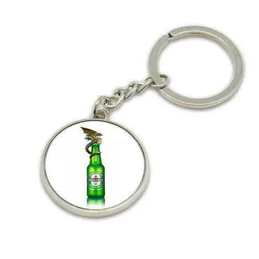 Promotional Metal Round Keychain 35x90 mm - Standart - 8