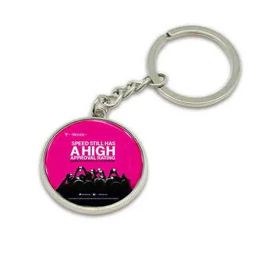 Promotional Metal Round Keychain 35x90 mm - Standart - 12