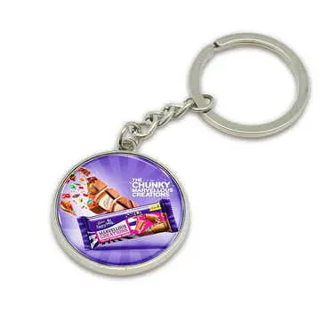 Promotional Metal Round Keychain 35x90 mm - Standart - 14