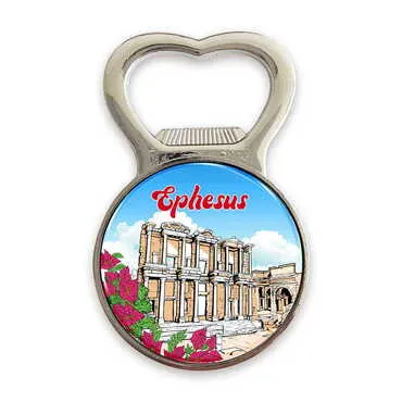 Museum Themed Metal Magnetic Small Round Opener 38x60 mm