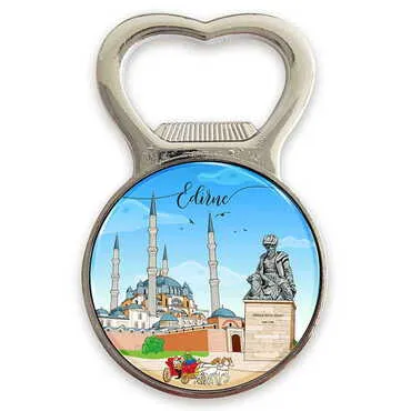 Toptan Özelleştirilebilir Myros Küçük Yuvarlak Açacak Magnet 38x60 mm