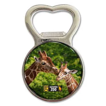 Toptan Hayvanat Bahçesi Temalı Myros Küçük Yuvarlak Açacak Magnet 38x60 mm