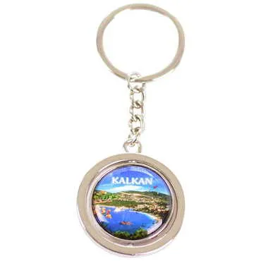 Kalkan Themed Metal Spinner Keychain 38x100 mm - Standart