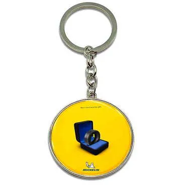 Promotional Metal Round Keychain 40x100 mm - Standart - 8