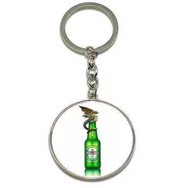 Promotional Metal Round Keychain 40x100 mm - Standart - 10