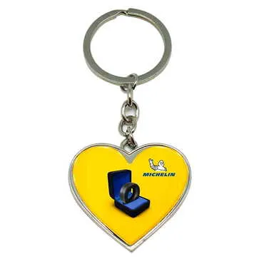 Promotional Metal Heart Keychain 40x90 mm - Standart - 2