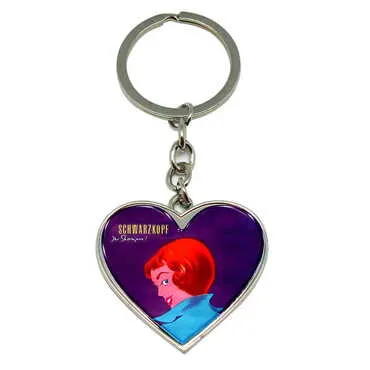 Promotional Metal Heart Keychain 40x90 mm - Standart - 3