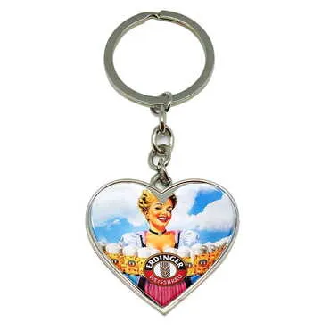 Promotional Metal Heart Keychain 40x90 mm - Standart - 4