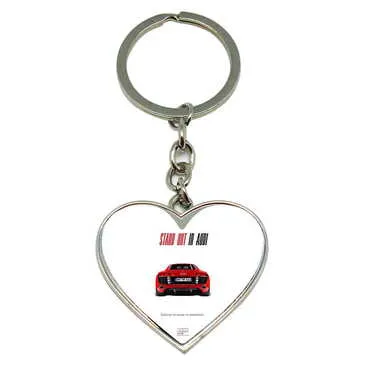 Promotional Metal Heart Keychain 40x90 mm - Standart - 5