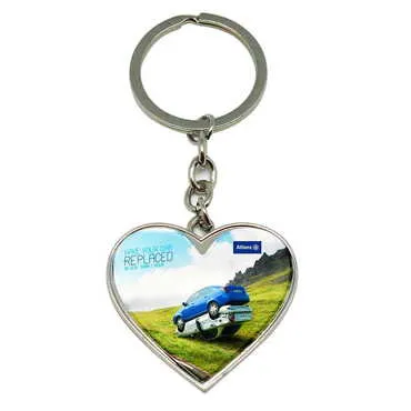 Promotional Metal Heart Keychain 40x90 mm - Standart - 9