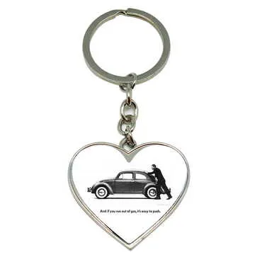 Promotional Metal Heart Keychain 40x90 mm - Standart - 12