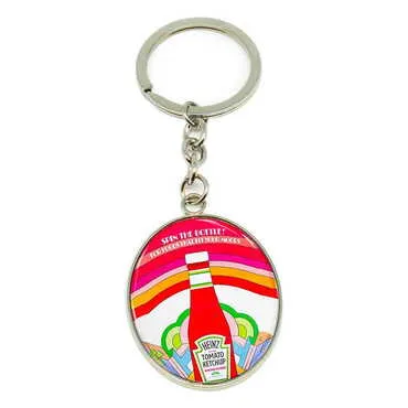 Promotional Metal Oval Keychain 35x105 mm - Standart - 4