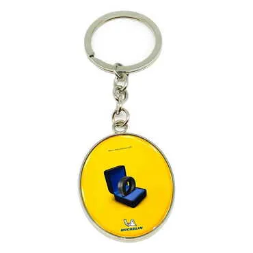 Promotional Metal Oval Keychain 35x105 mm - Standart - 5