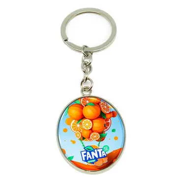 Promotional Metal Oval Keychain 35x105 mm - Standart - 19