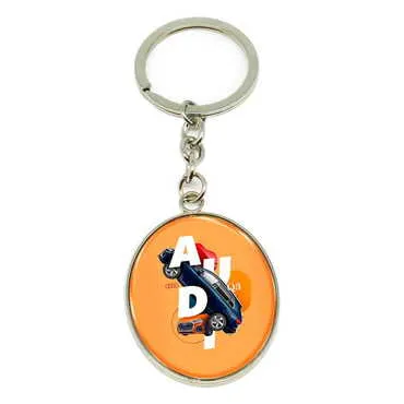 Promotional Metal Oval Keychain 35x105 mm - Standart - 21