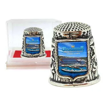 Toptan Otel Temalı Myros Metal Kare Yüksük 20x25 mm