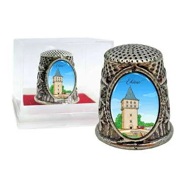 Toptan Şehre Özel Myros Metal Oval Yüksük 20x25 mm