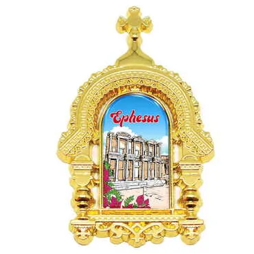 Museum Themed Metal Orthodox Magnet 45x75 mm