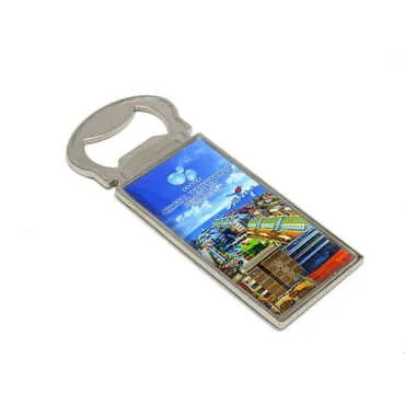 Hotel Themed Metal Rectangle Magnetic Opener 33x90 mm - Standart - 2