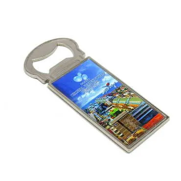Customazible Metal Rectangle Magnetic Opener 33x90 mm