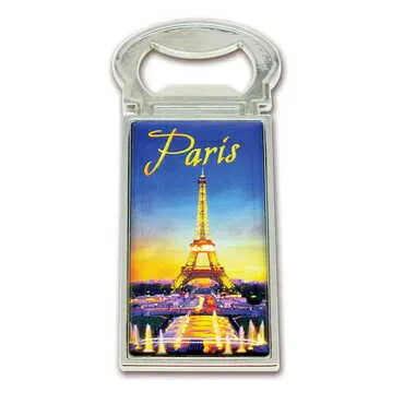 City Themed Metal Rectangle Magnetic Opener 33x90 mm