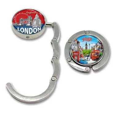 City Themed Metal Folding Purse Hook For Table 45 mm - Standart - 2