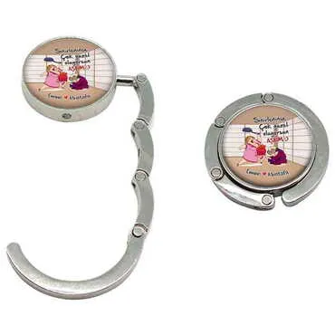 Sweetheart Themed Metal Folding Purse Hook For Table 45 mm