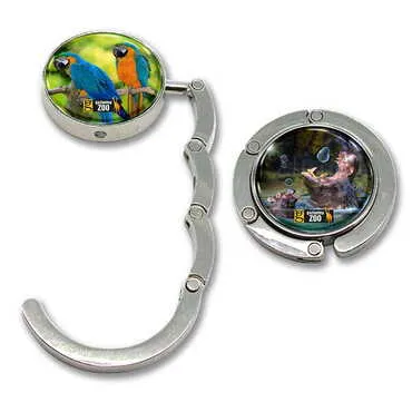 Zoo Themed Metal Folding Purse Hook For Table 45 mm