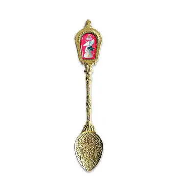 Theme Park Themed Yellow Metal Souvenir Spoon 25x130 mm