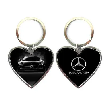 Promotional Metal Heart ShapedDouble Face Keychain 45x90 mm - Standart - 2