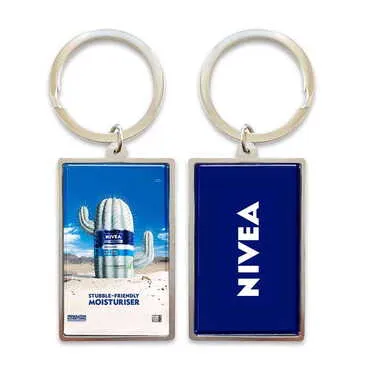 Promotional Metal Big Rectangle Keychain 32x88 mm - Standart - 3