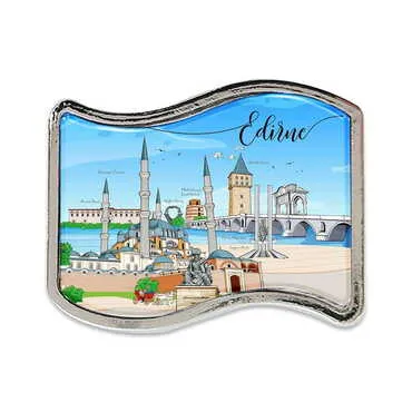 City Themed Collectible Souvenir Metal Flag Pin 25x20 mm