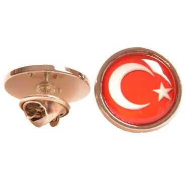 Turkey Themed Collectible Souvenir Metal Round Pin 18 mm