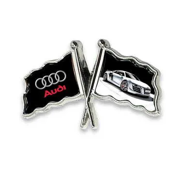 Promotional Customised Souvenir Metal Double Flag Pin - Standart - 2