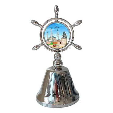 City Themed Collectible Souvenir Double Face Metal Spinner Rudder Bell 44x92 mm - Standart - 2