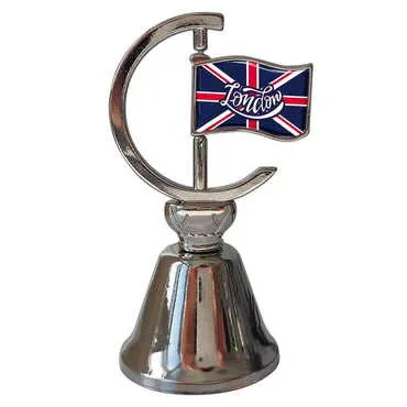 City Themed Collectible Souvenir Double Face Metal Spinner Flag Bell 44x96 mm - Standart - 2