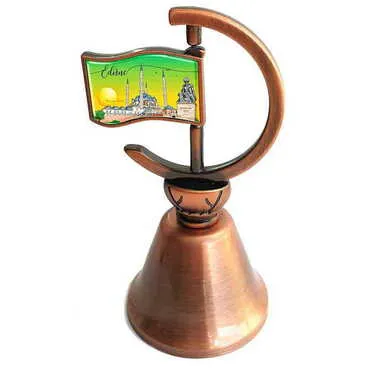 Toptan Edirne Temalı Myros Bronz Bayrak Çan