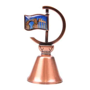 Toptan Side Temalı Myros Bronz Bayrak Çan