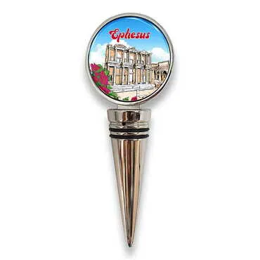 Museum Themed Metal Wine Bottle Stopper 45x115x20 mm