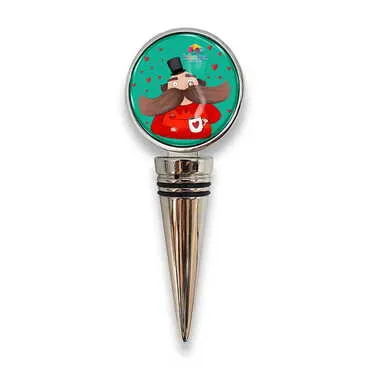 Theme Park Themed Metal Wine Bottle Stopper 45x115x20 mm