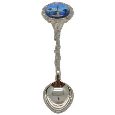 Toptan İzmir Temalı Myros Metal Hatıra Kaşık 25x130 mm - 4