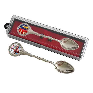 London Themed Collectible Souvenir Metal Tea Spon With Giftbox 25x130 mm
