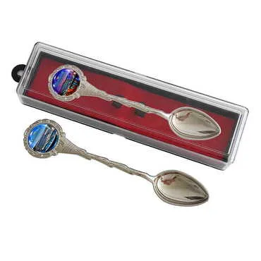 Hotel Themed Collectible Souvenir Metal Tea Spon With Giftbox 25x130 mm