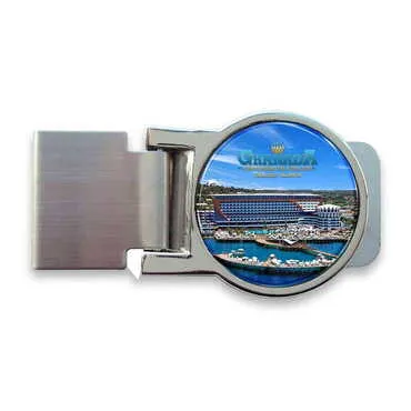 Hotel Themed Metal Money Clip