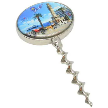 Izmir Themed Metal Magnetic Customised Corkcscrewer - Standart - 2