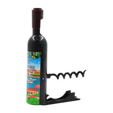 Toptan Ayvalık Temalı Myros Şişe Şekilli Tirbüşon Açacak 115x25x25 mm - Standart - 2
