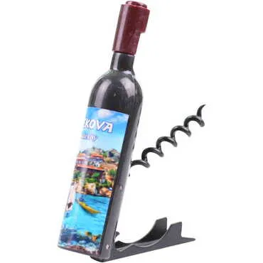 Toptan Kekova Temalı Myros Şişe Şekilli Tirbüşon Açacak 115x25x25 mm - Standart - 2