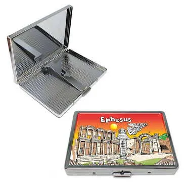 Museum Themed Metal Cigarette Case 103x80x11 mm