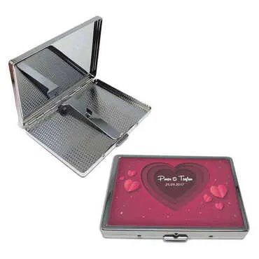 Sweetheart Themed Metal Cigarette Case 103x80x11 mm - Standart