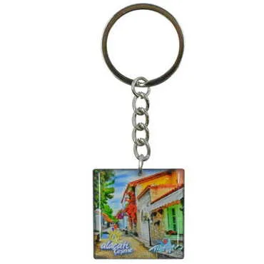 Alacati Region Themed Double Face Printed Epoxy Keychain